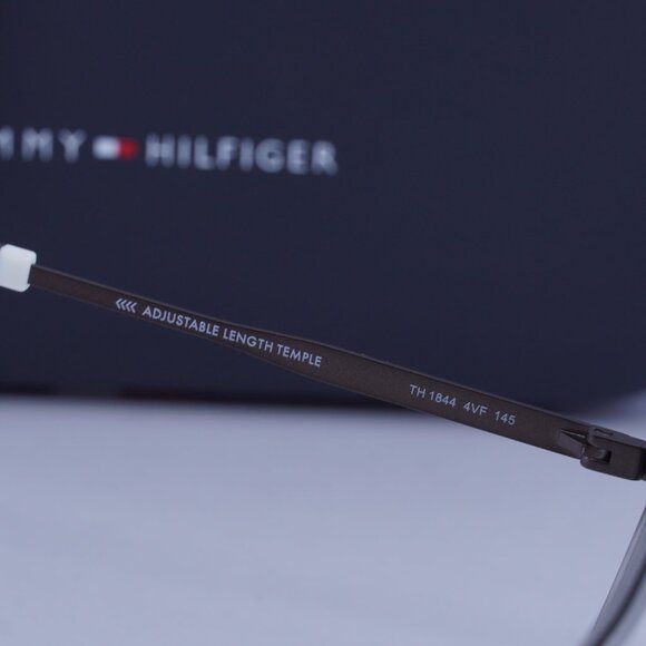 Tommy Hilfiger TH 1844 04VF 00 Rectangle Eyeglasses – Grey/Brown 55mm - Picture 6 of 12